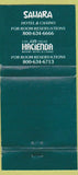 Matchbook Cover - Sahara Hotel Casino Las Vegas NV WEAR 30 Strike