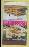 Matchbook Cover - Lisboa Casino Macau COOL! MATCHBOX