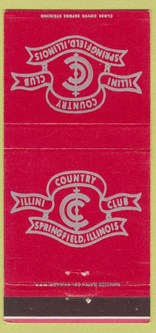 Matchbook Cover - Illini Country Club Springfield IL 30 Strike