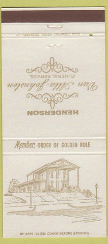 Matchbook Cover - Henderson Funeral Home Newark OH 30 Strike
