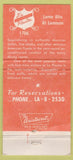 Matchbook Cover - La Placita Restaurant Dallas TX Mexican food WORN 30 Strike