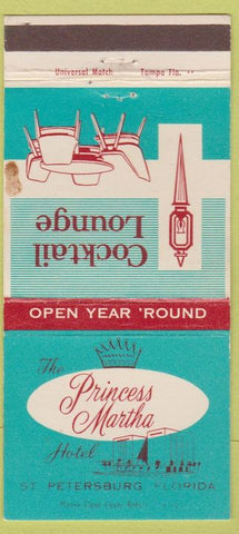 Matchbook Cover - Princess Martha Hotel ST Petersburg FL 30 Strike
