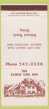 Matchbook Cover - Range Line Inn Mequon WI 30 Strike