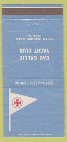 Matchbook Cover - Eau Gallie Yacht Club Indian Harbour Beach FL 30 Strike