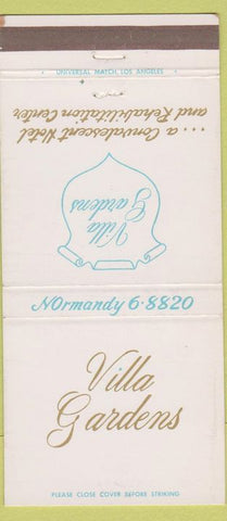 Matchbook Cover - Villa Gardens Los Angeles CA 30 Strike