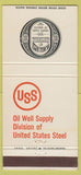 Matchbook Cover - USS Oil Well Supply US Steel 30 Strike