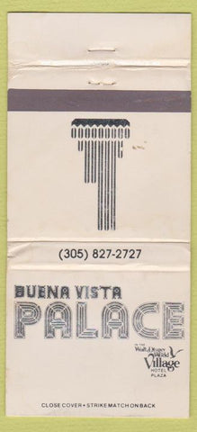 Matchbook Cover - Buena Vista Palace Walt Disney World WEAR 30 Strike