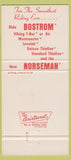 Matchbook Cover - Bostrom Seating Seats Milwaukee WI 30 Strike