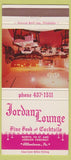Matchbook Cover - Jordan Lounge Allentown PA 30 Strike