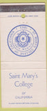 Matchbook Cover - Saint Mary's College of CA 30 Strike