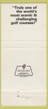 Matchbook Cover - Marsh Harbour Golf Course Calabash Myrtle Beach SC 30 Strike