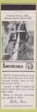 Matchbook Cover - Delta IA Keouk County Perkins Americana White