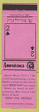 Matchbook Cover - Show Low AZ Winning Card Perkins Americana Pink