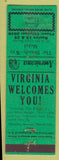 Matchbook Cover - Brandy Way Motel Brandy VA WEAR Perkins Americana Green