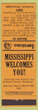 Matchbook Cover - Ashalnd MS Perkins Americana Orange