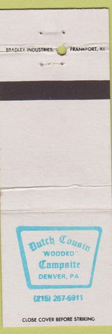 Matchbook Cover - Dutch Cousin Camp Site Denver PA