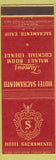 Matchbook Cover - Hotel Sacramento CA