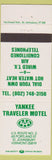 Matchbook Cover - Yankee Traveler Motel St Johnsbury VT