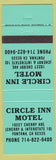 Matchbook Cover - Circle Inn Motel Fontana CA