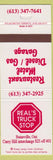 Matchbook Cover - Real's Truck Stop Bainesville ON
