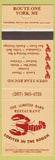 Matchbook Cover - Lobster Barn Restaurant York ME