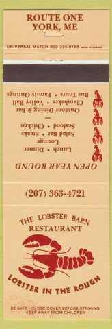 Matchbook Cover - Lobster Barn Restaurant York ME