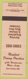 Matchbook Cover - Rinehart Dining Pavillion Bar Harbor ME light brown