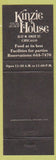Matchbook Cover - Kinzie Steak Chop House Chicago IL