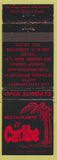 Matchbook Cover - El Caribe Restaurant Washington DC?