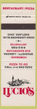 Matchbook Cover - Lucoi's Pizza Italian Eastlake OH