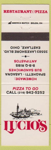 Matchbook Cover - Lucoi's Pizza Italian Eastlake OH