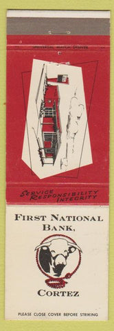 Matchbook Cover - First National Bank Cortez CO