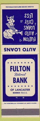 Matchbook Cover - Fulton National Bank Lancaster PA