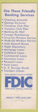 Matchbook Cover - 1st Peoples National Bank Hazleton Freeland Lehighton PA