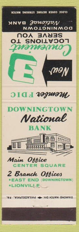 Matchbook Cover - Downingtwon National Bank PA