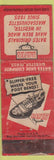 Matchbook Cover - Bates Shoes Webster MA WORN