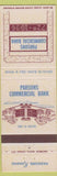Matchbook Cover - Parsons KS Commercial Bank