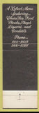 Matchbook Cover - Klein's Pittsburgh PA lobster