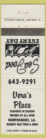 Matchbook Cover - Vera's Place Northshore LA