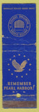 Matchbook Cover - United States Maritime Service Pearl Harbor WWII WEAR