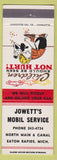 Matchbook Cover - Jowett's Mobil oil gas Eat Rapids MI