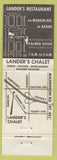 Matchbook Cover - Lander's Chalet Restaurant Elk Grove Village IL