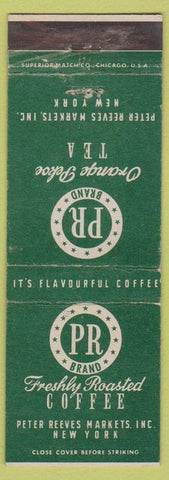 Matchbook Cover - PR Brand Tea Coffee New York