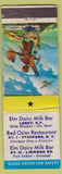 Matchbook Cover - Milk Bar Leroy NY Stafford NY restaurant WORN