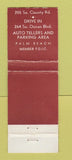 Matchbook Cover - First National Bank Palm Beach FL?