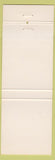 Matchbook Cover - The Nueces Club Corpus Christi TX