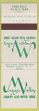 Matchbook Cover - Maggie Valley Country Club NC