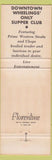 Matchbook Cover - Executives Travelers Club Wheeling WV