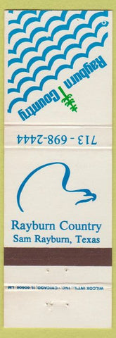 Matchbook Cover - Rayburn Country Sam Rayburn TX