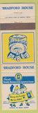 Matchbook Cover - Bradford House Hamburgers